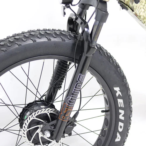Eunorau Flash E-Bike Shcok and wheels