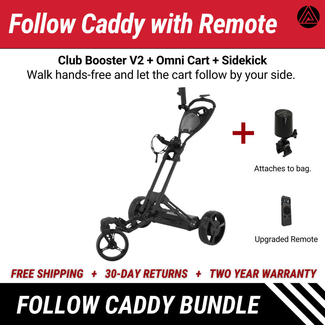 Alphard Golf Club Booster V2 + Omni Cart + Sidekick Follow caddy bundle