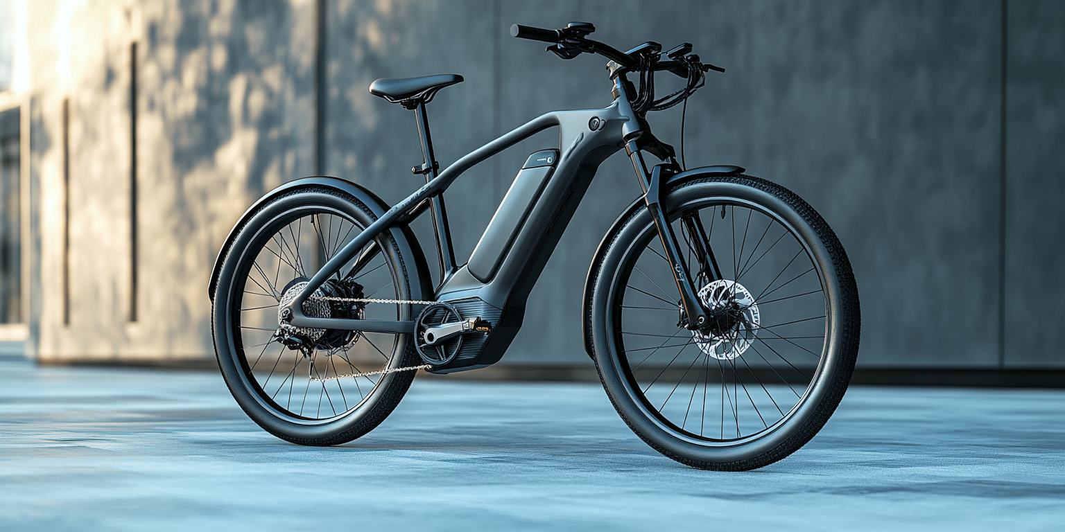 ebike under $2000 on the street next to a wall