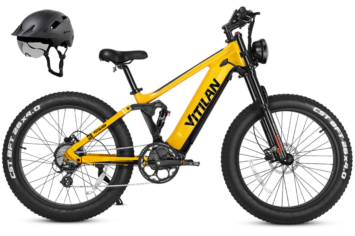Vitilan T7 Pro Full Suspension Mountain E-bike