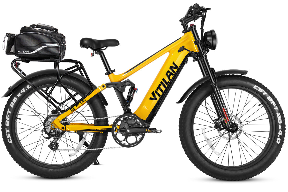 Vitilan T7 Pro Full Suspension Mountain E-bike