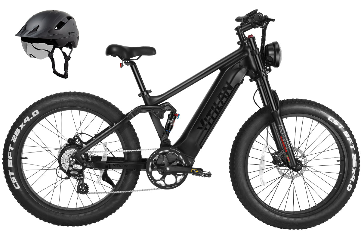 Vitilan T7 Pro Full Suspension Mountain E-bike