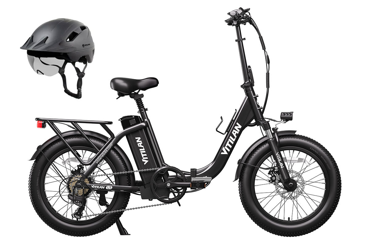 Vitilan U3 black with helmet