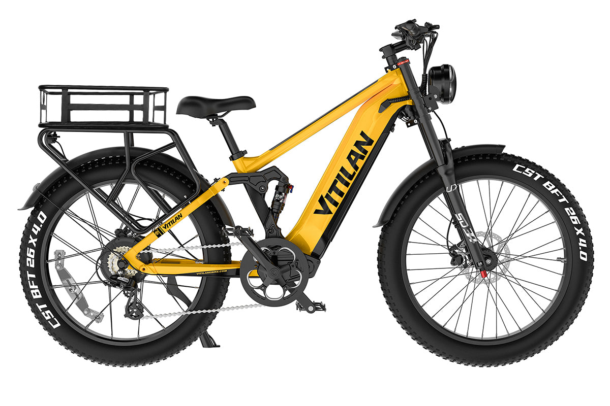 Vitilan T7 Pro Full Suspension Mountain E-bike