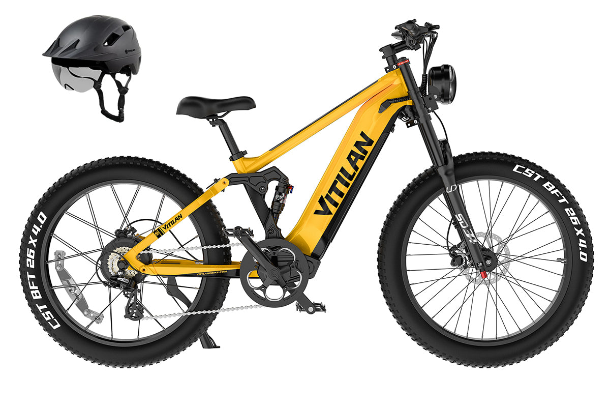 Vitilan T7 Pro Full Suspension Mountain E-bike