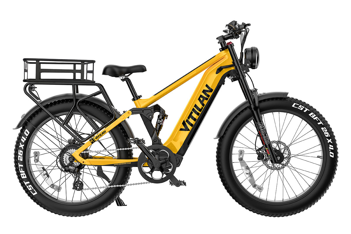 Vitilan T7 Pro Full Suspension Mountain E-bike