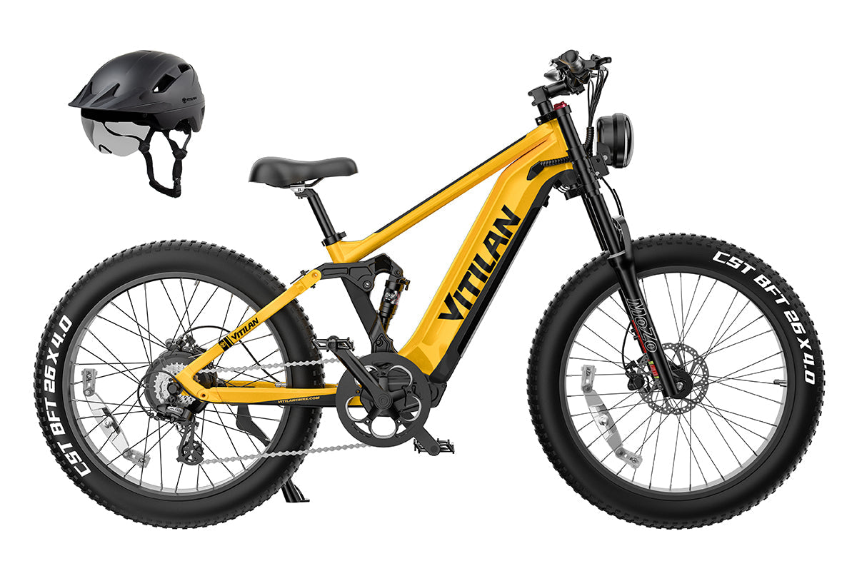 Vitilan T7 Pro Full Suspension Mountain E-bike