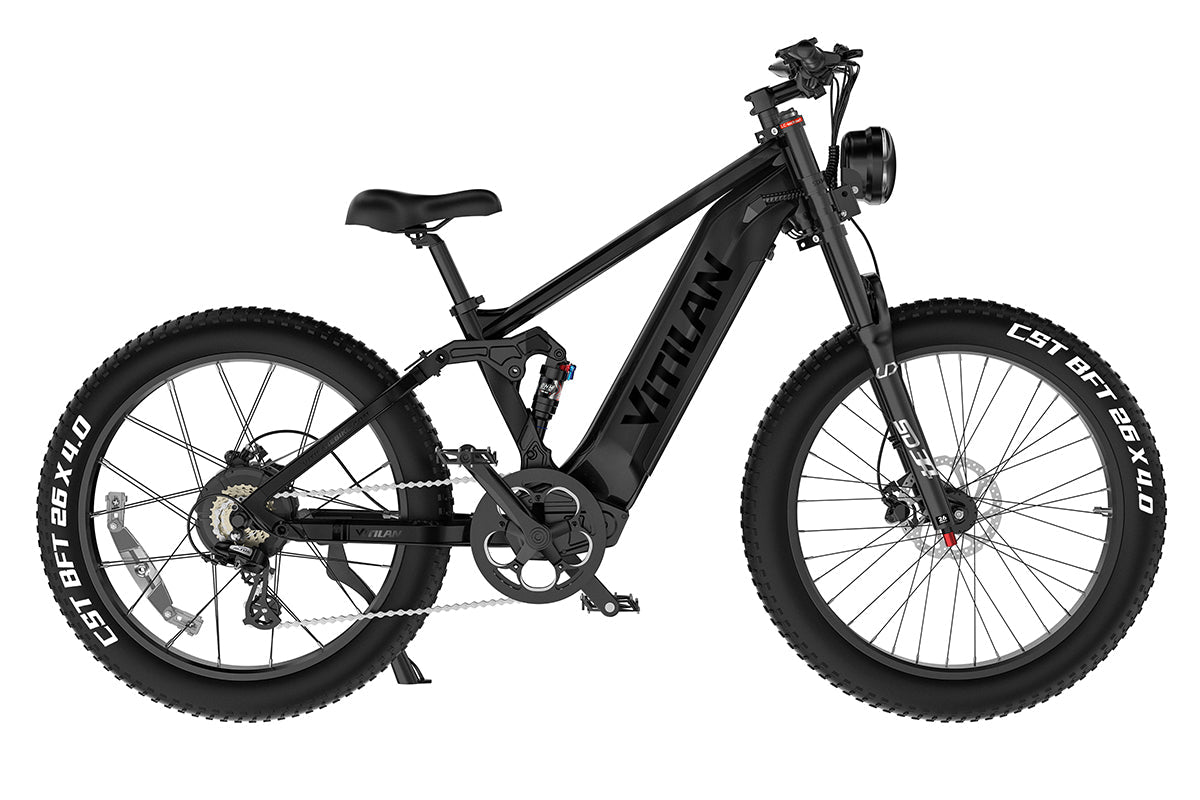 Vitilan T7 Pro Full Suspension Mountain E-bike