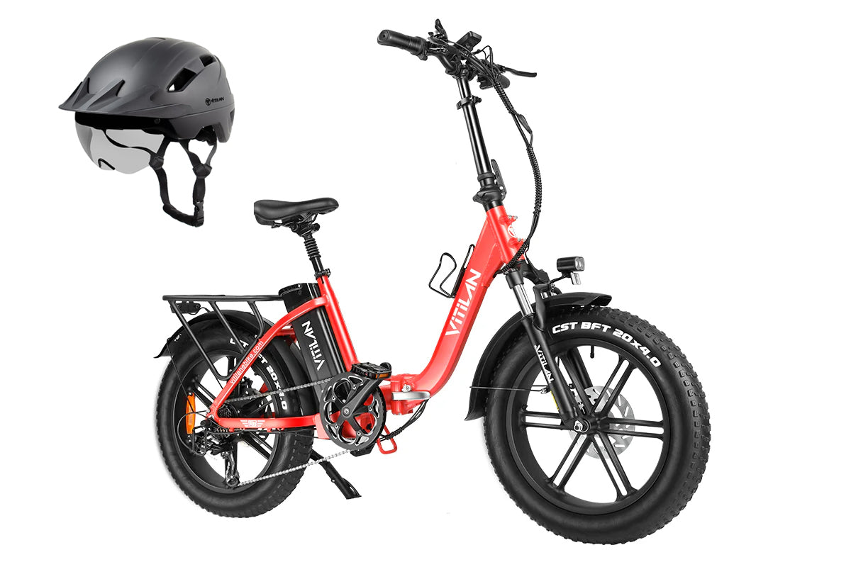 Vitilan U7 red with helmet