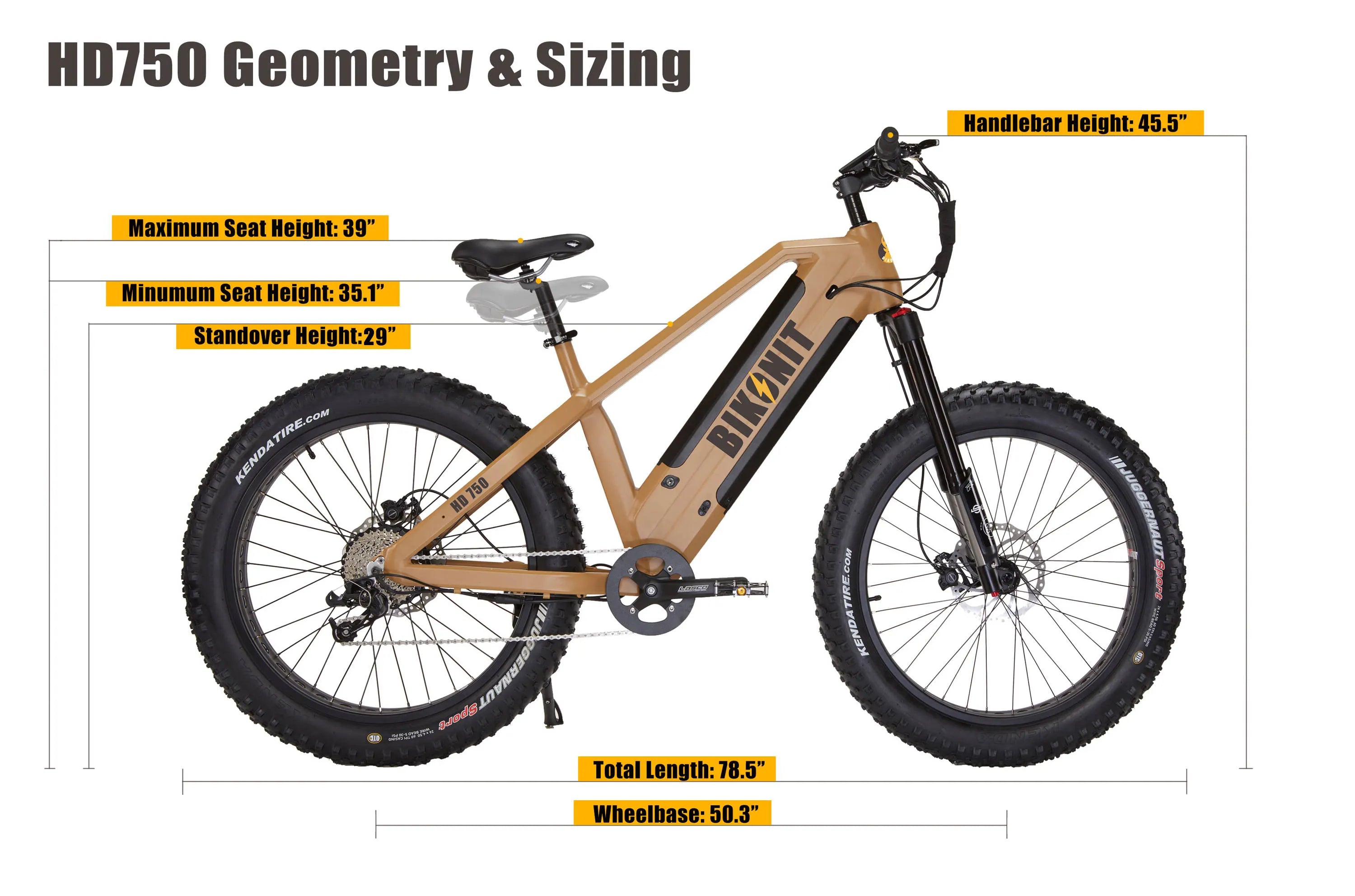 BIKONIT Warthog HD 750 E-Bike - Electrocruisers