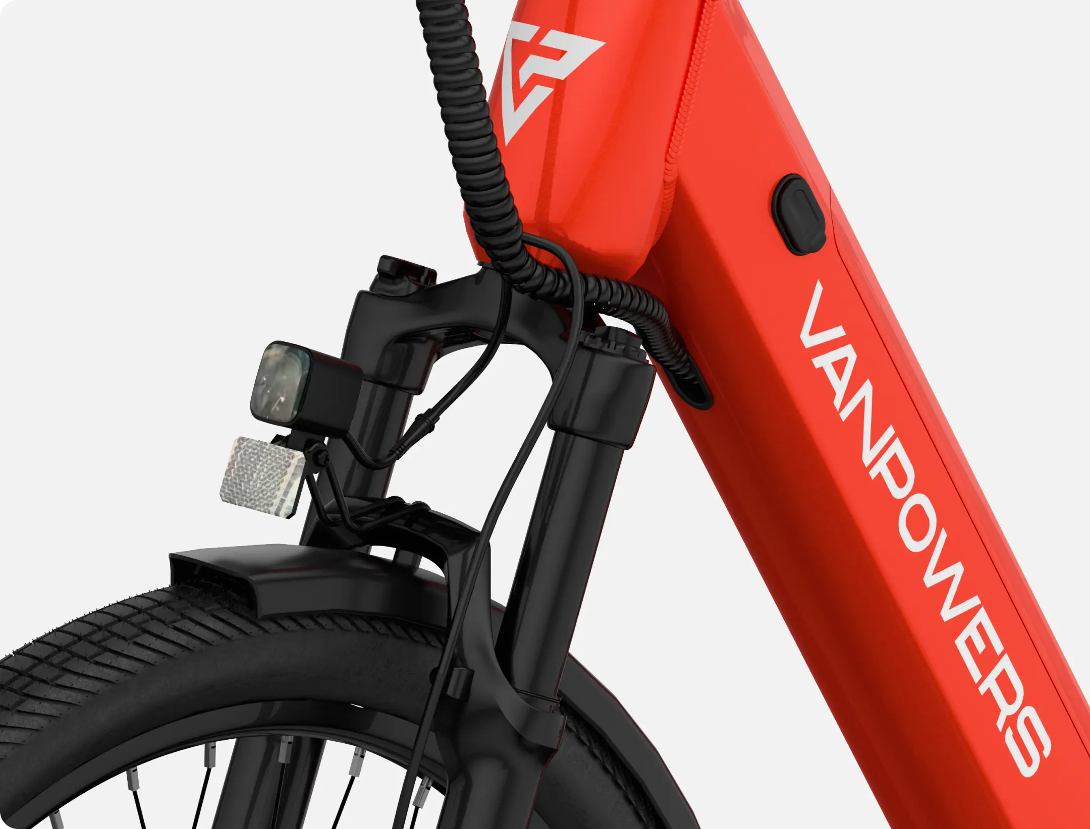 Vanpowers UrbanGlide Standard wheel with headlight showing logo